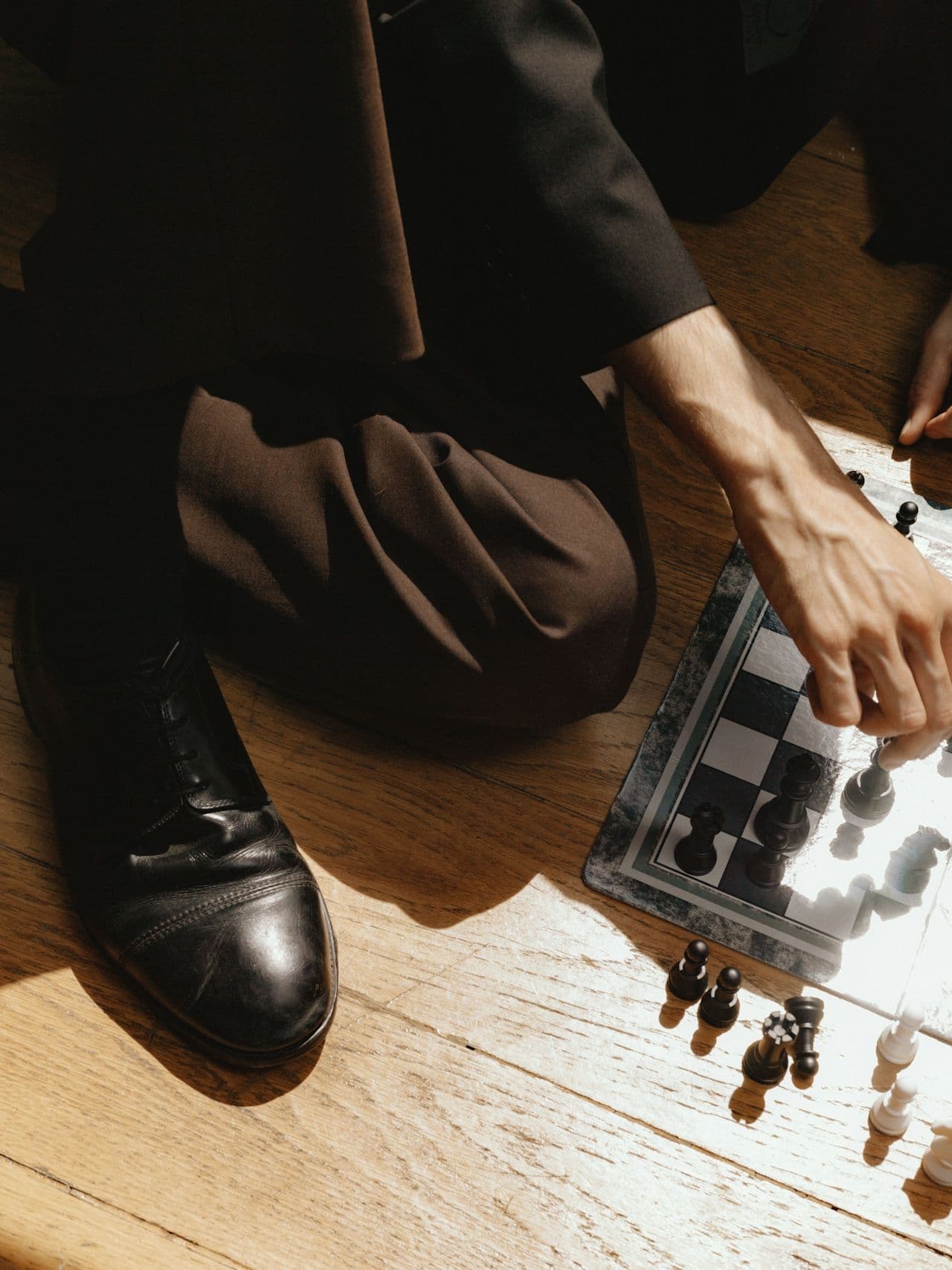 woman working on a table